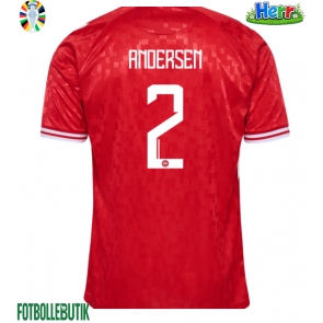 Danmark Joachim Andersen #2 Hemmatröja EM 2024 Kortärmad